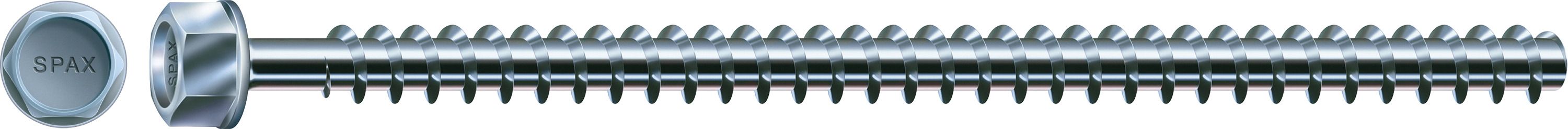 VÁSTAGO ROSCADO CABEZA DE BRIDA HEXAGONAL ANCHO DE LLAVE 22 SIN PUNTA GALVANIZADO 16 X 1400