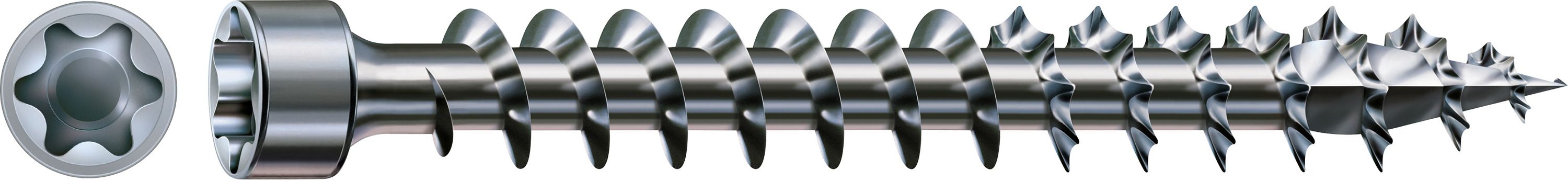 CABEZA CILÍNDRICA SPAX T-STAR PLUS T30 ROSCA COMPLETA WIROX 200 UD.