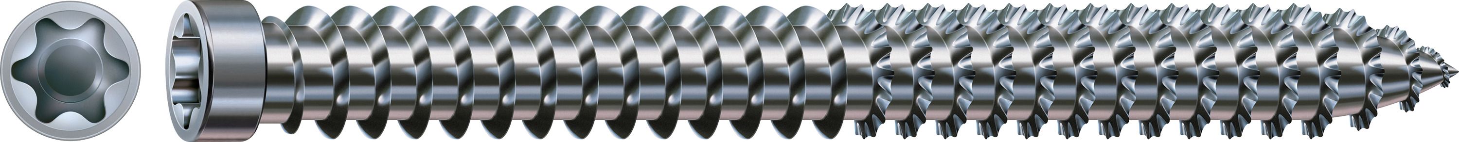 CABEZA CILÍNDRICA SPAX-RA T-STAR PLUS T30 ROSCA COMPLETA WIROX 100 UD.