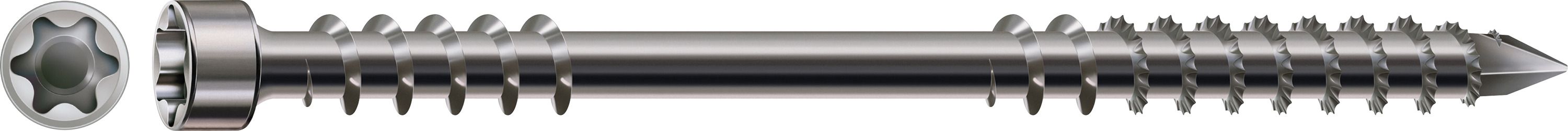 TERRAZA SPAX A4 CABEZA CILÍNDRICA T-STAR PLUS T40 ROSCA DE FIJACIÓN CUT 50 UD.