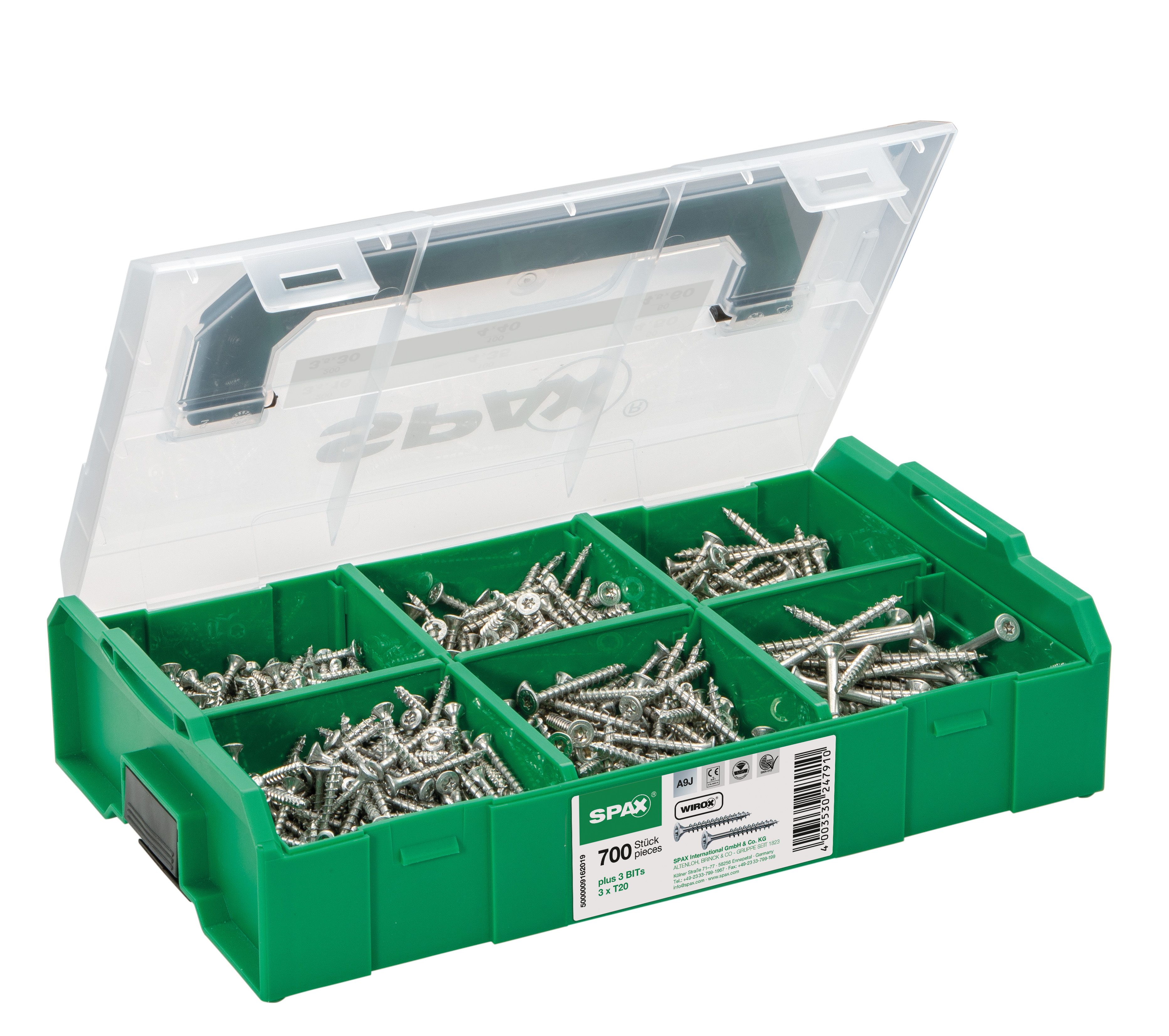 MALETA DE MONTAJE SPAX L-BOXX MINI PLÁSTICO T-STAR PLUS WIROX