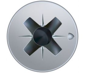 CABEZA PLANA SPAX-S NERVIOS FRESADORES TALADRO EN LA CABEZA 2,5 MM RANURA EN CRUZ Z2 ROSCA COMPLETA WIROX 500 UD.