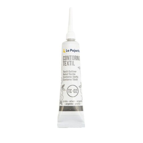 TEXTIL CONTORNO METALIZADO PLATA