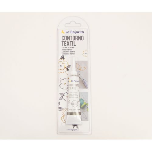 TEXTIL CONTORNO METALIZADO PLATA - BLISTER - EAN 8423451442649 - 0,02 L