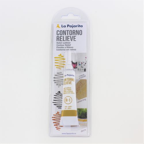 CONTORNO RELIEVE MULTISUPERFICIE  ORO - BLISTER