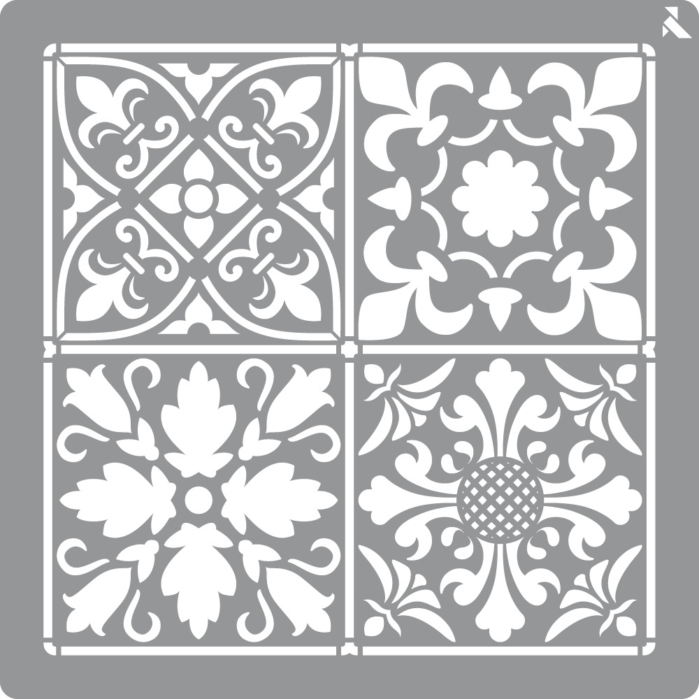 STENCIL BALDOSAS 20X20 CM 