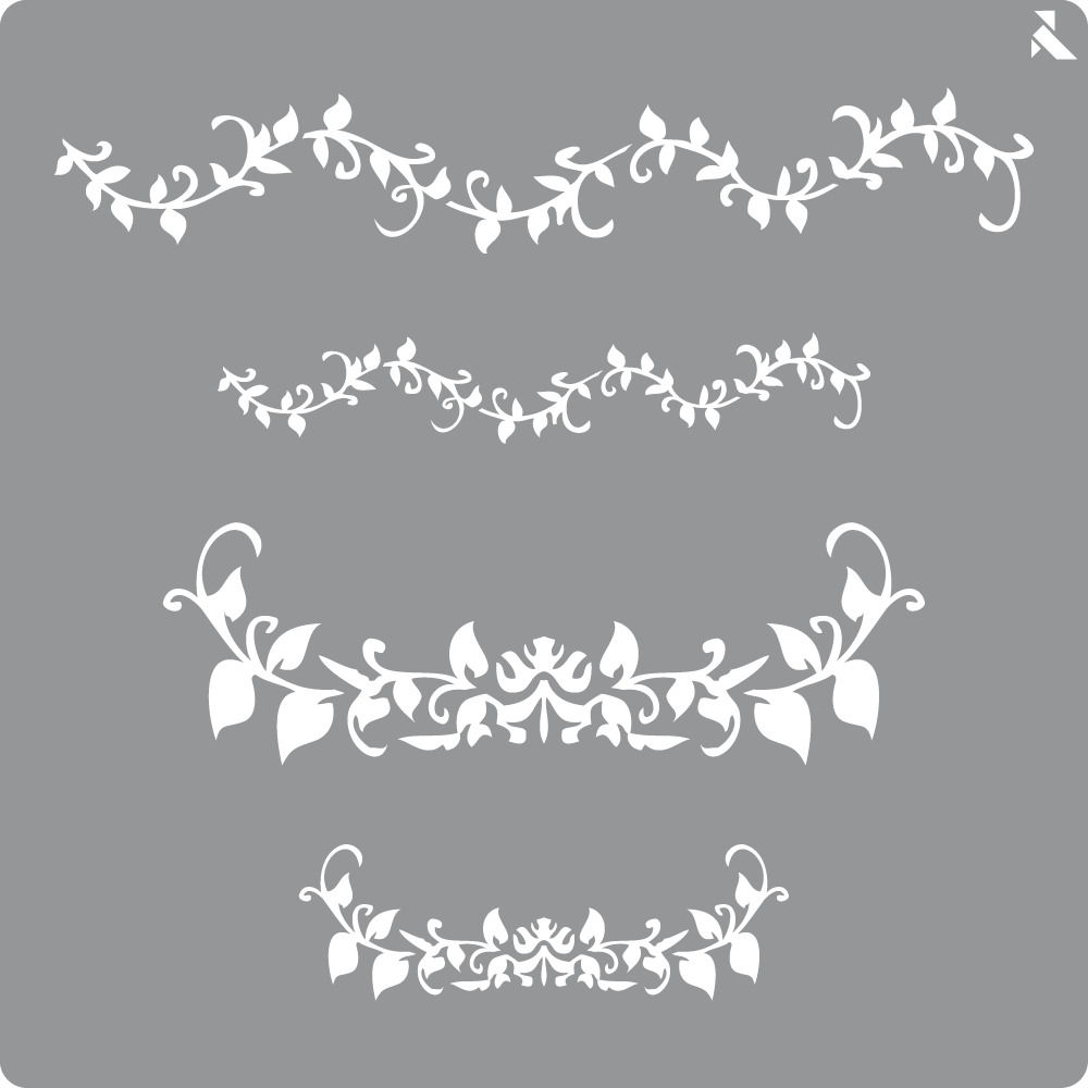 STENCIL CENEFA SEPARADORES 40X40 CM