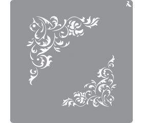 STENCIL CENEFA ESQUINAS 20X20 CM