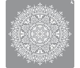 STENCIL MANDALA FLORAL 40X40 CM