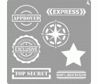 STENCIL ST-04 STAMPS