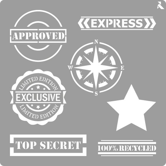 STENCIL ST-04 STAMPS