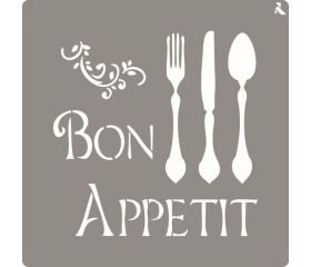 STENCIL ST-07 BON APPETIT