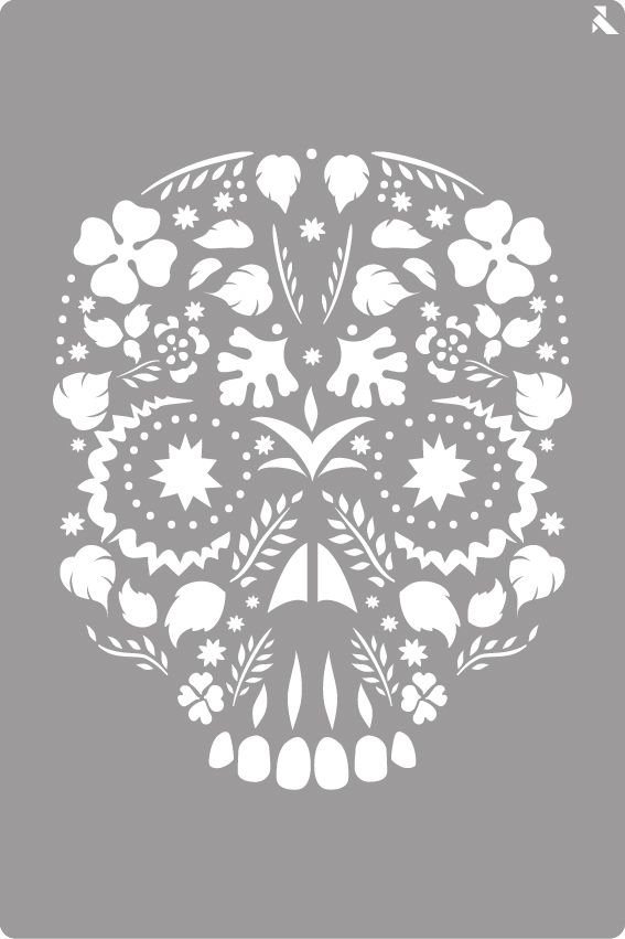 STENCIL ST-15 SKULL