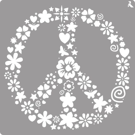 STENCIL ST-20 PEACE