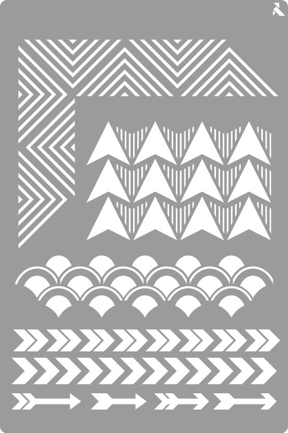 STENCIL ST-21 GEOMETRIC