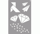 STENCIL ST-22 ORIGAMI