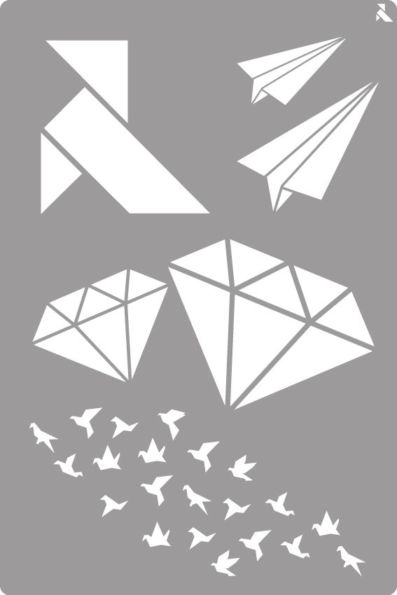 STENCIL ST-22 ORIGAMI