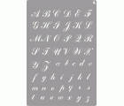 STENCIL ST-24 ROMANTIC ALPHABET