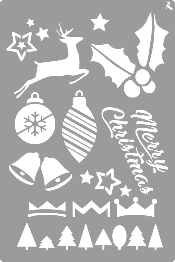STENCIL ST-30 MERRY CHRISTMAS