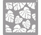 STENCIL LA PAJARITA 01 TROPICAL 40X40