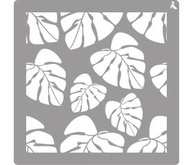 STENCIL LA PAJARITA 01 TROPICAL 40X40