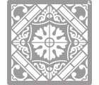 STENCIL LA PAJARITA 05 BALDOSA 40X40