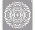 STENCIL LA PAJARITA 06 MANDALA 40X40