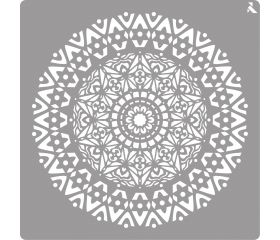 STENCIL LA PAJARITA 06 MANDALA 40X40