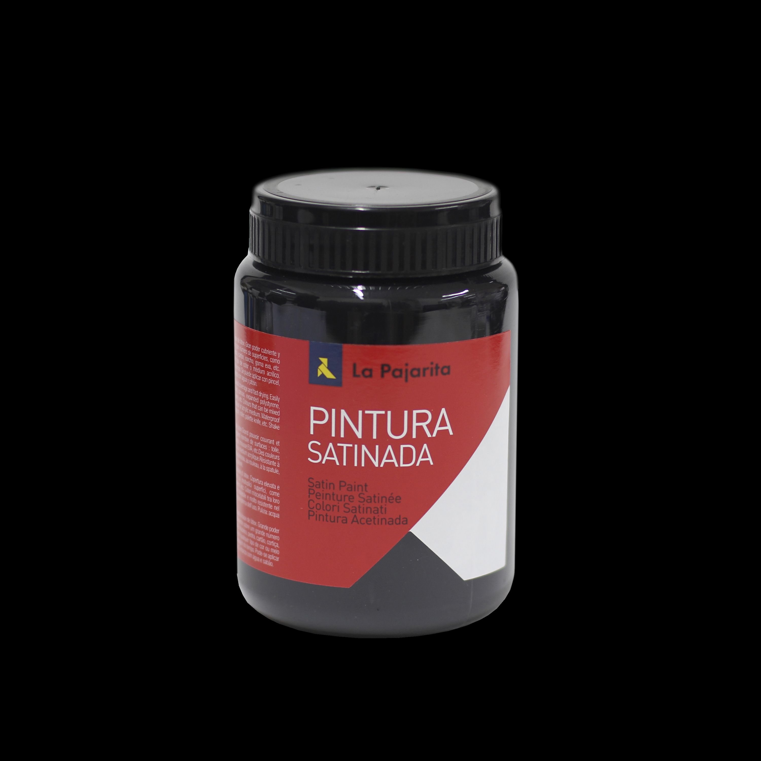 PINTURA SATINADA L-22 NEGRO - 0,375 L
