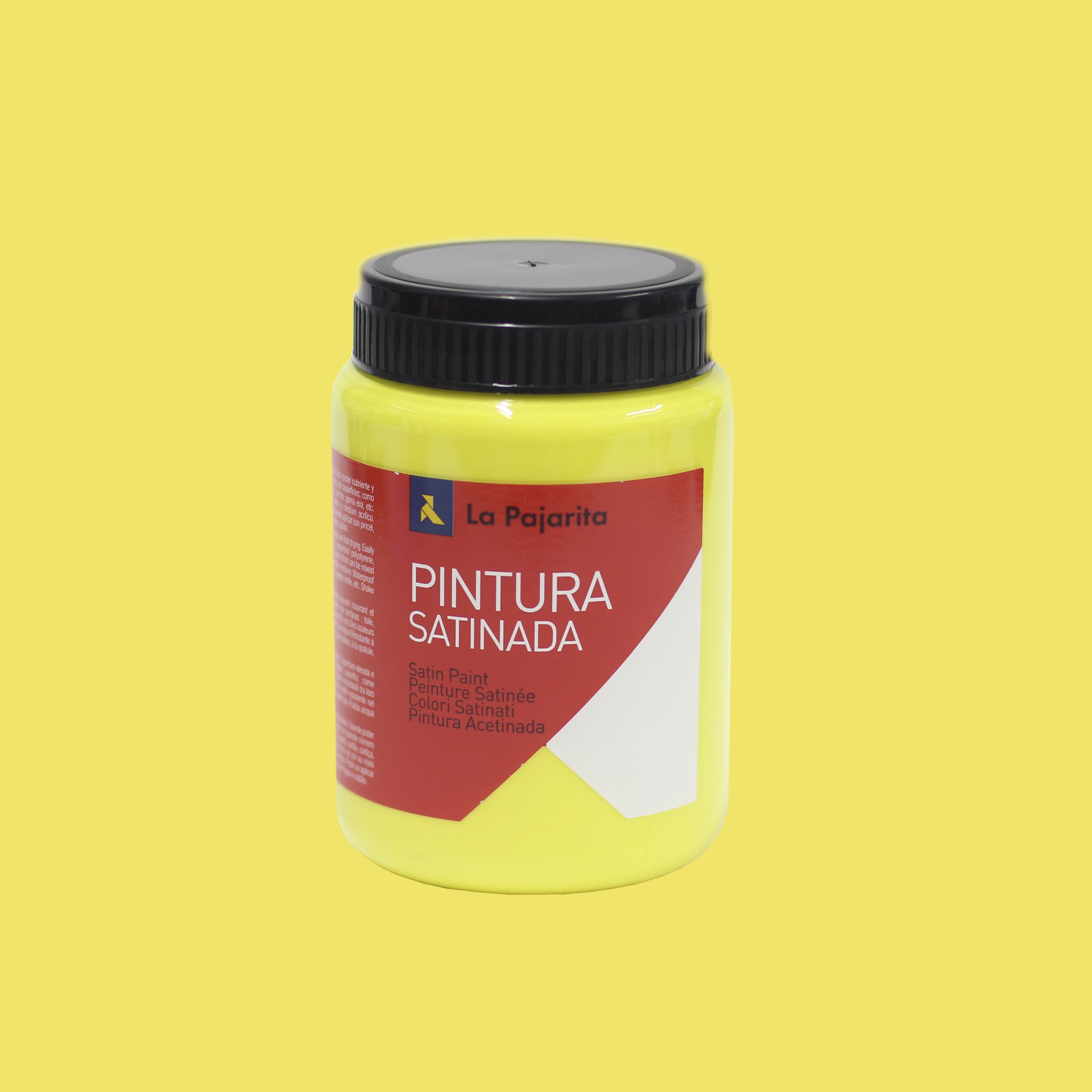 PINTURA SATINADA L-01 AMARILLO LIMON - 0,375 L