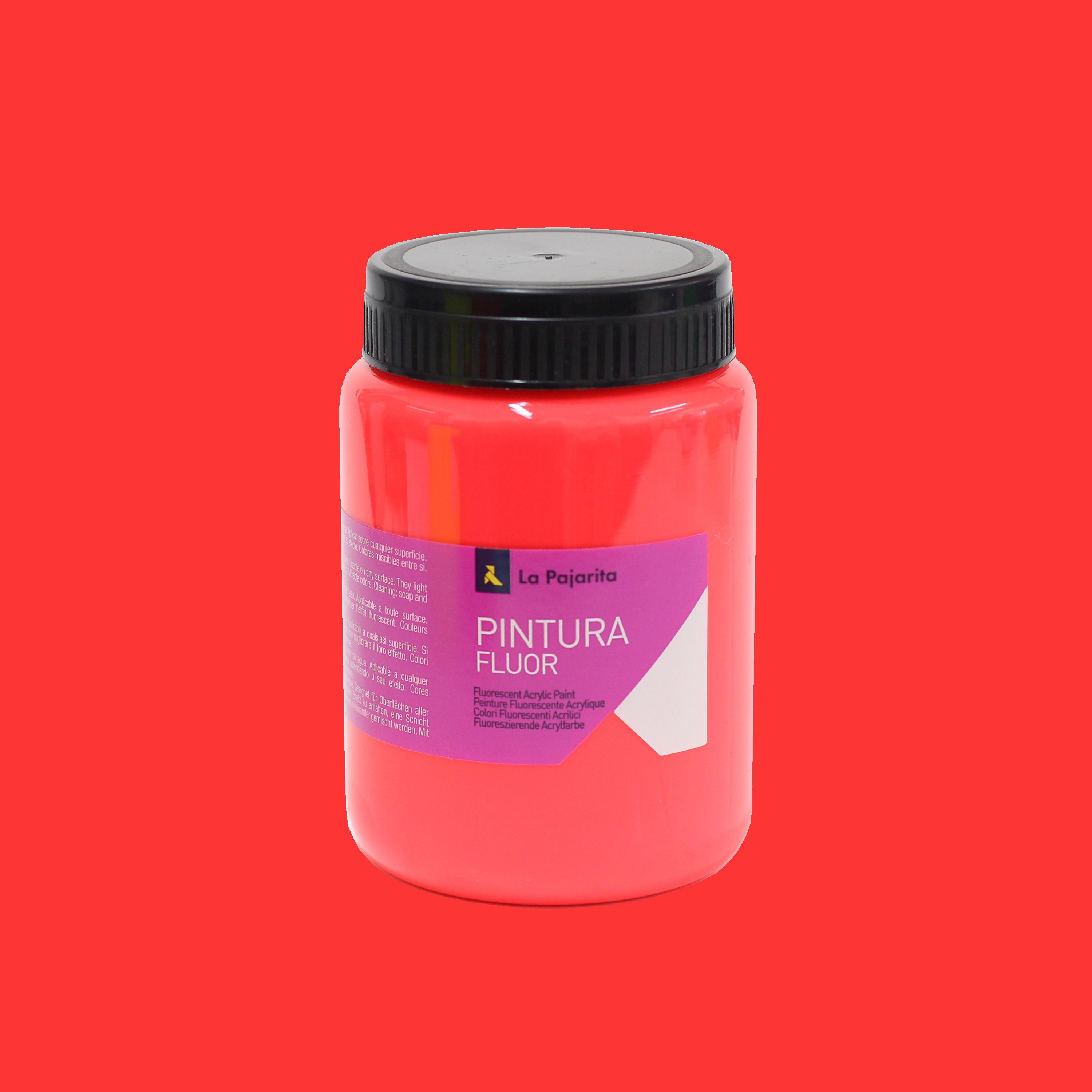PINTURA FLUORESCENTE F-03 ROJO AMAPOLA - 0,375 L