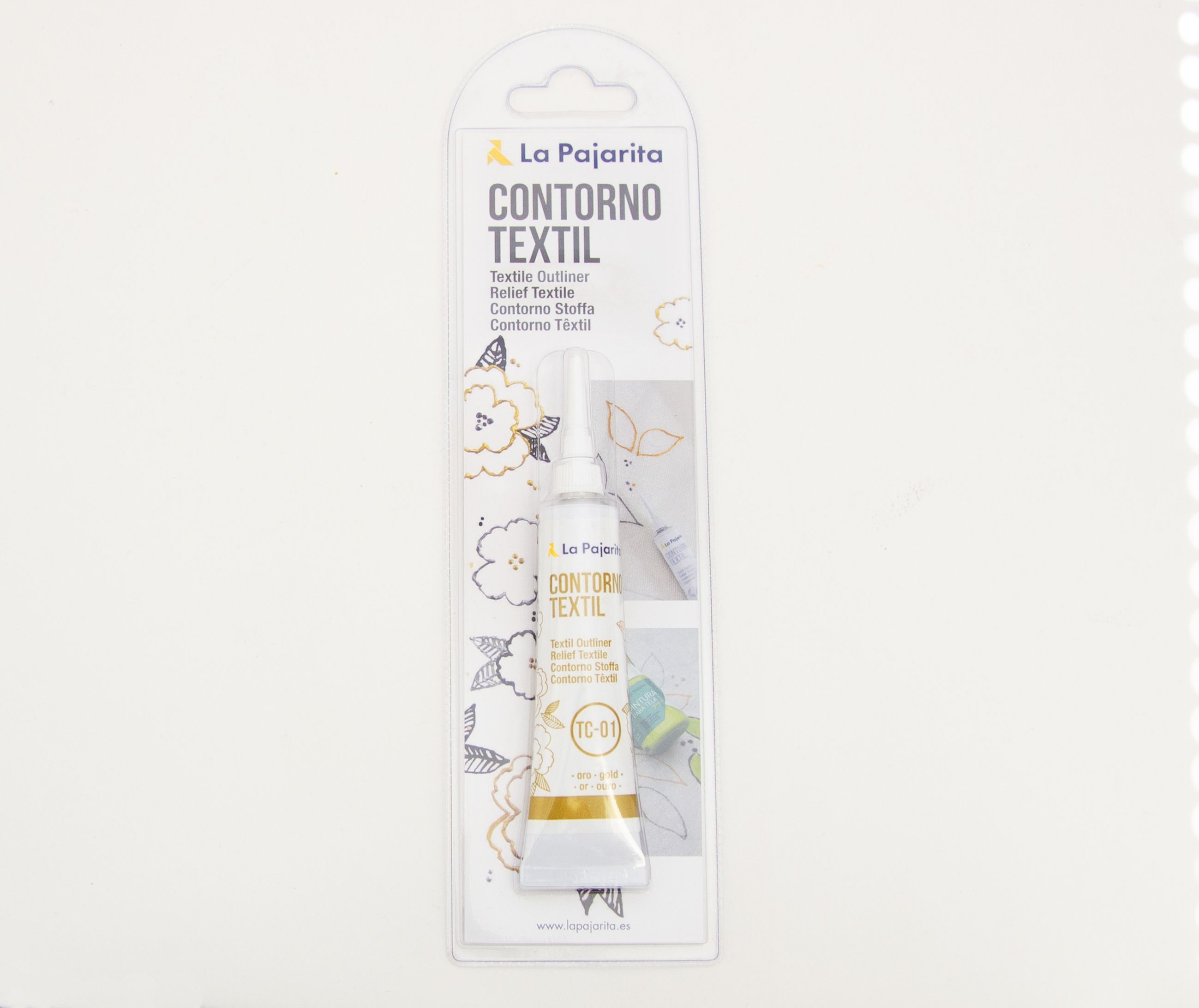 TEXTIL CONTORNO METALIZADO ORO - BLISTER - EAN 8423451443646 - 0,02 L