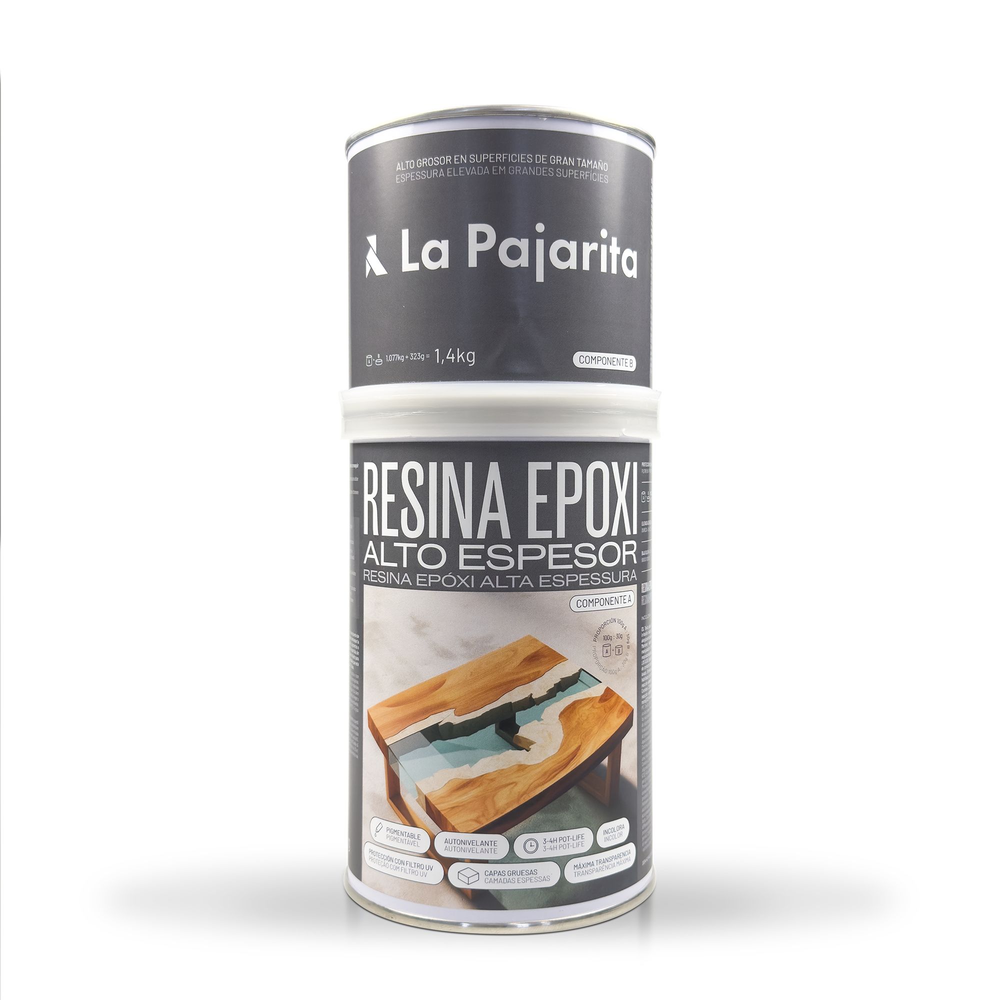RESINA EPOXI ALTO ESPESOR 1,4KG 