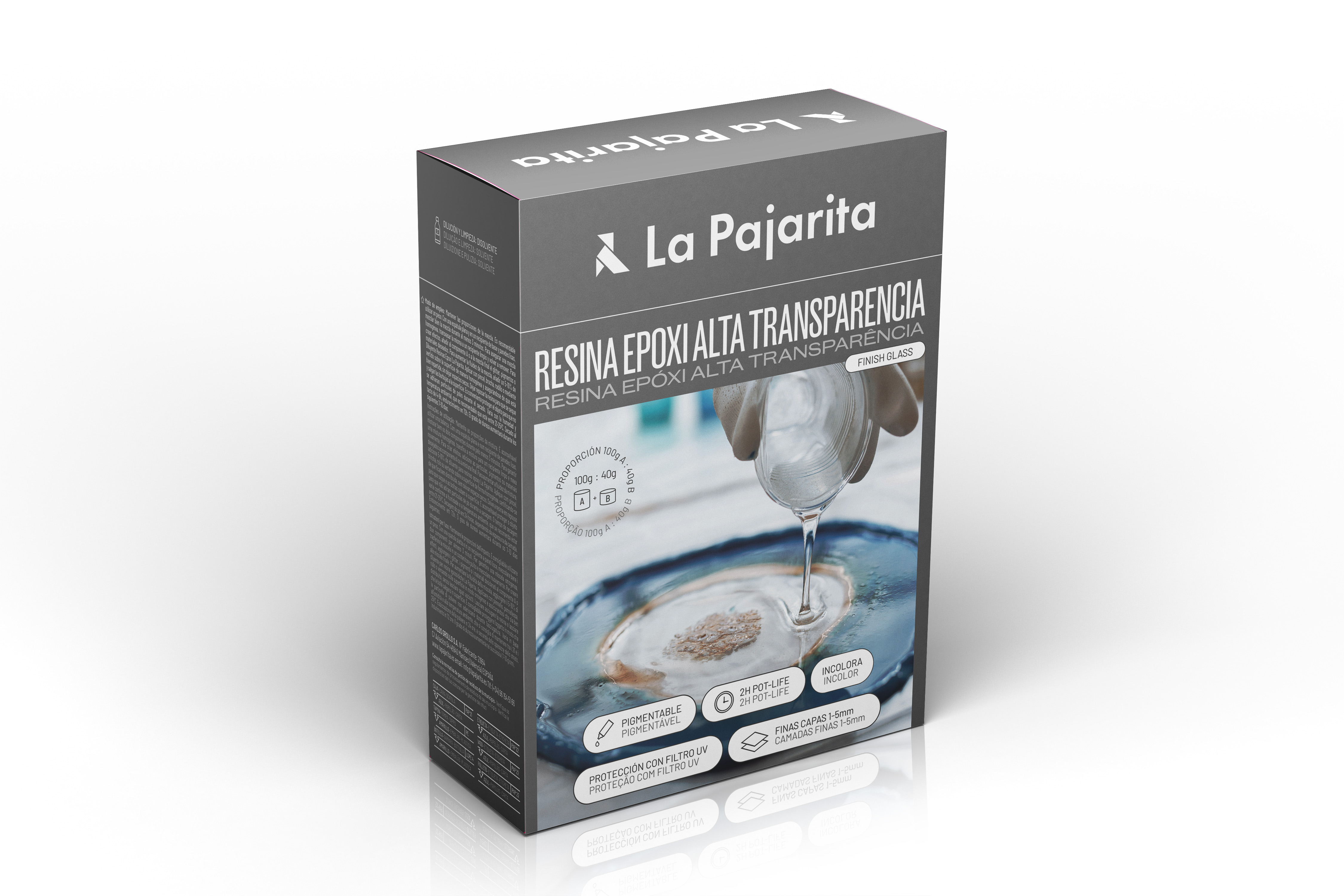 KIT RESINA EPOXI ALTA TRANSPARENCIA 175