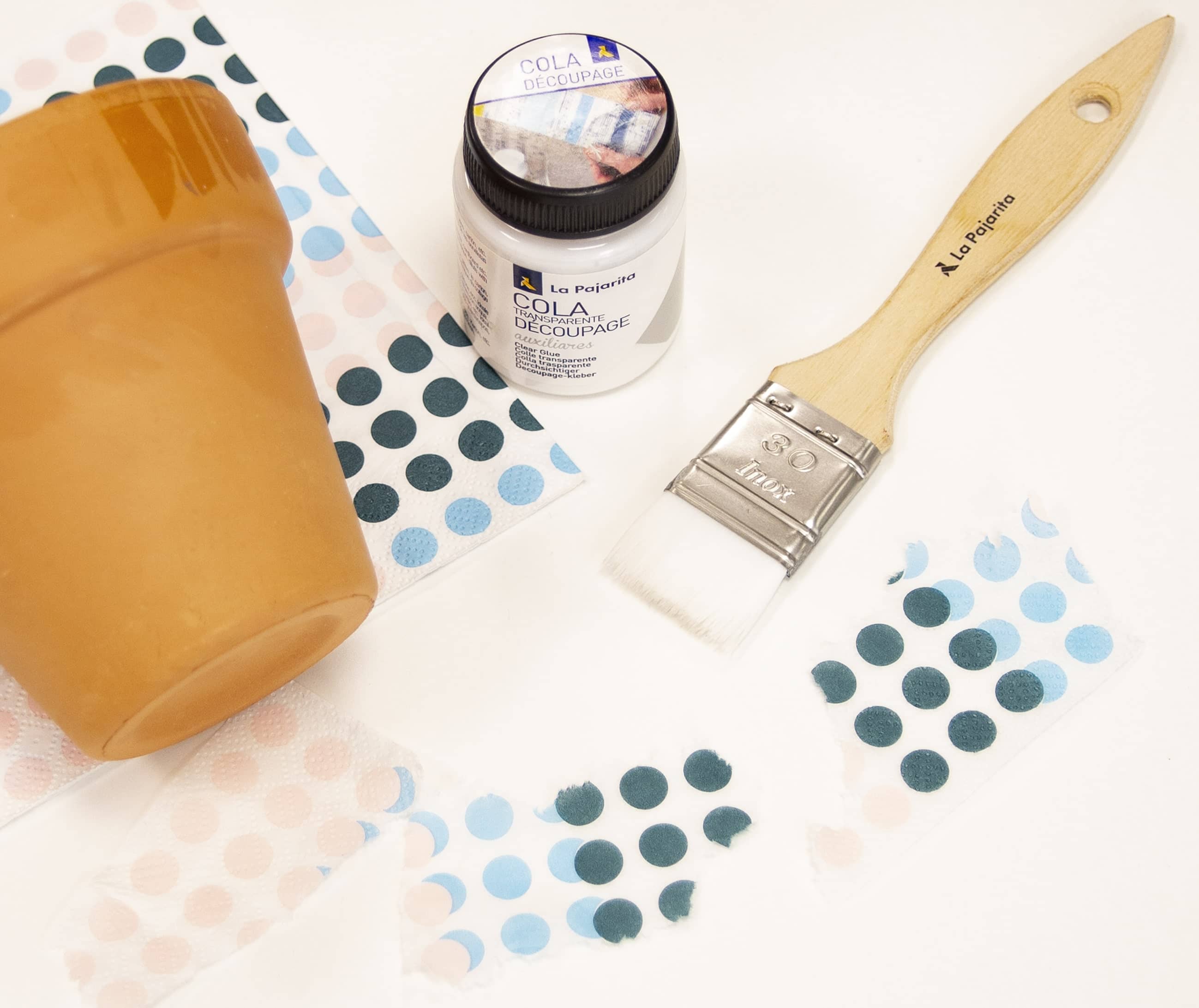 COLA TRANSPARENTE DECOUPAGE