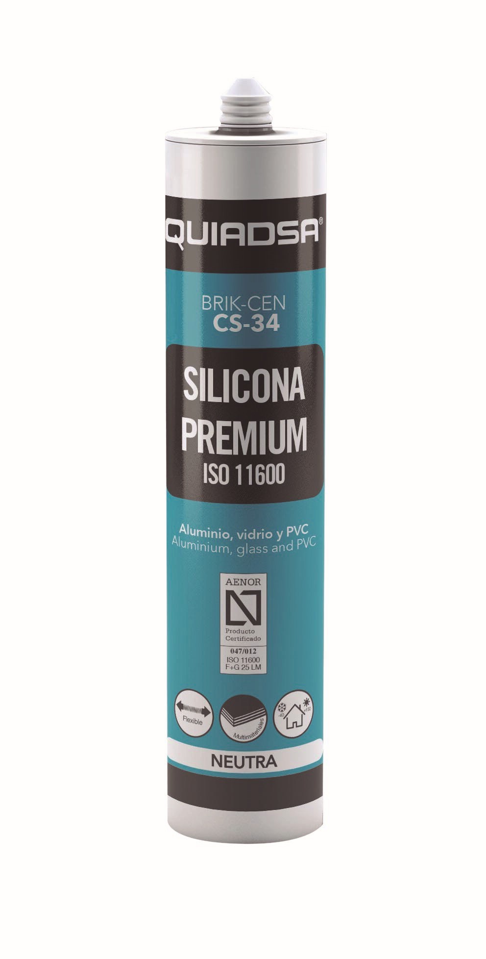 BRIK- CEN CS-34 Negro Oxidón Cartucho de 300 ml