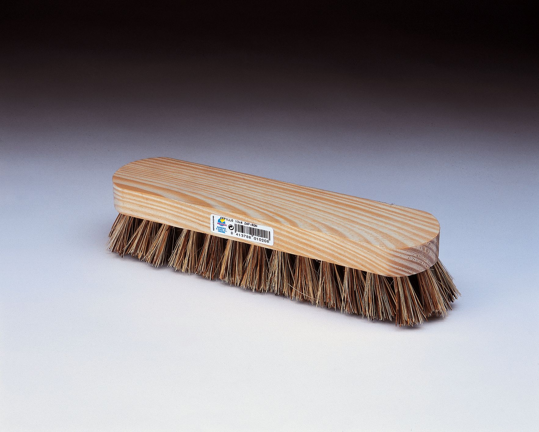 CEPILLO 13x4 ZAPIRON FIBRA VEGETAL Ref.1020