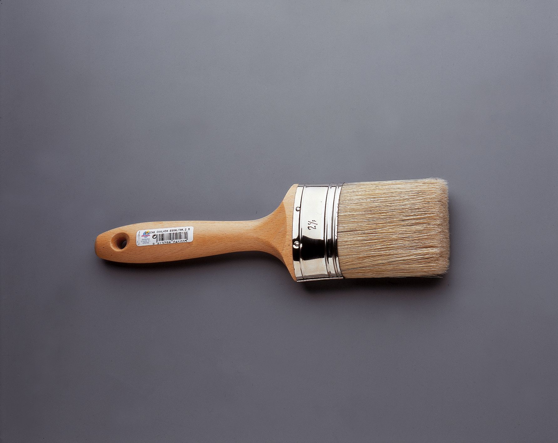 BROCHA OVALADA Nº2,5  60mm Cerda Pura Ref.4103