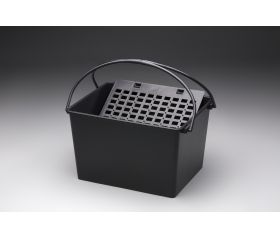 CUBETA DOS ASAS 15 L CON REJILLA PLASTICO Ref.6909