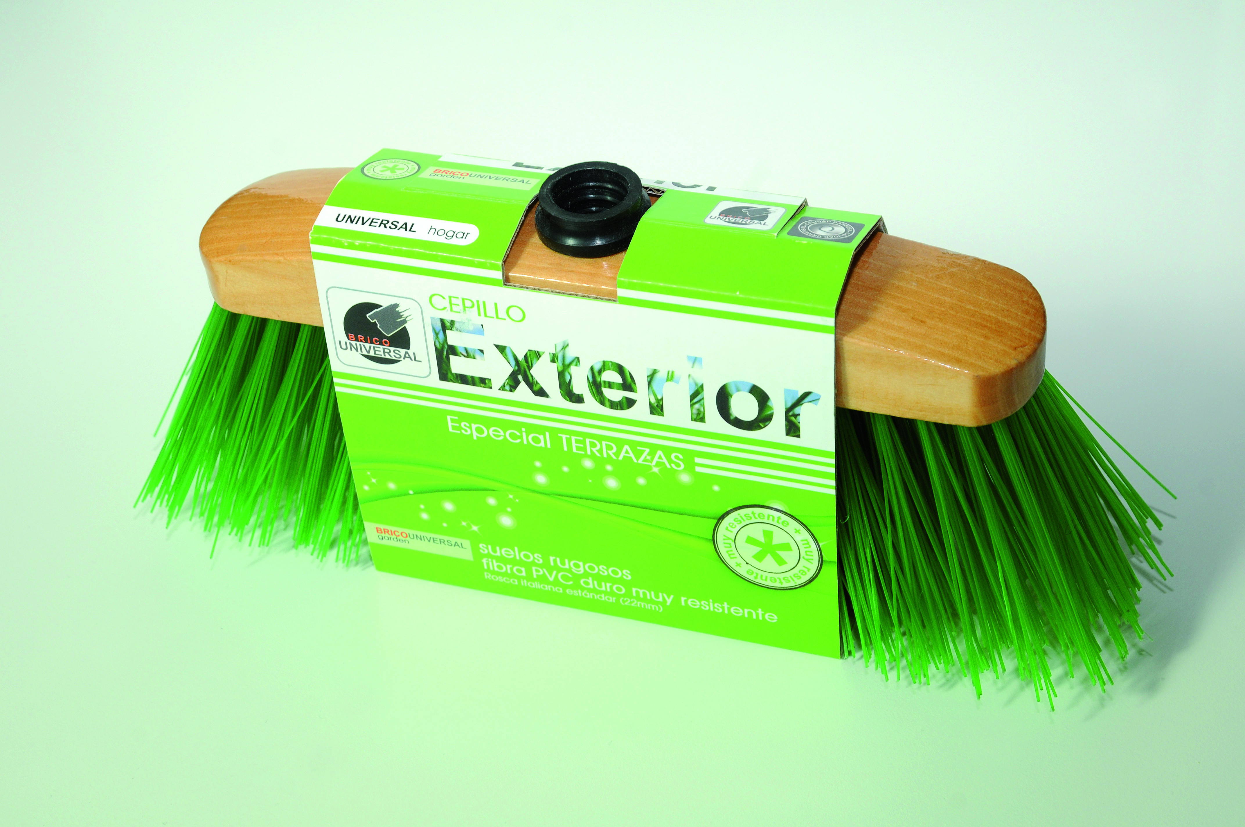 ESCOBA EXTERIOR FIBRA DURA SIN MANGO Ref.8612