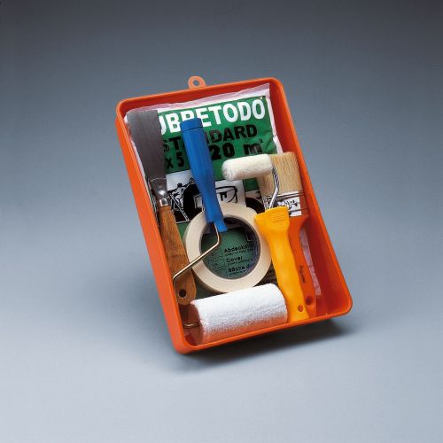 KIT ROD.ESMALTE 10cm+VELOUR 5cm+VARILLA 5+PALETINA              +CINTA+ESPAT+CUBRETODO+CUB.POP.PLANA Ref.3596