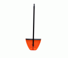 RECOGEDOR CON GOMA Y MANGO METAL.FORRADO PLEGABLE Ref. 6405