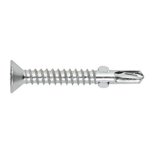 ABA [CP] Tornillo autotaladrante con broca de dos alas, cabeza avellanada. Zincado. Huella PH