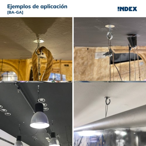 BA-GA [CP] Basculantes por gravedad para la fijación de elementos ligeros en falsos techos. Gancho
