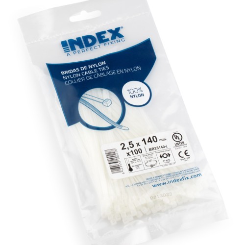 BN-B [BL] Bridas de nylon. Blanca