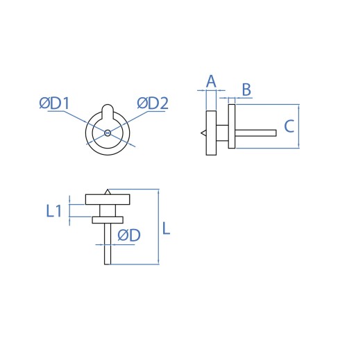 CF-B [CV] Puntas clavado. Colgador cuadro fácil