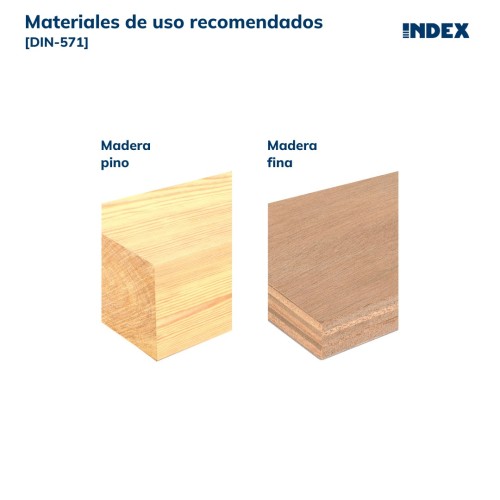 DIN-571 [CP] Tornillo con rosca para madera y aglomerado. Cabeza hexagonal. Zincado