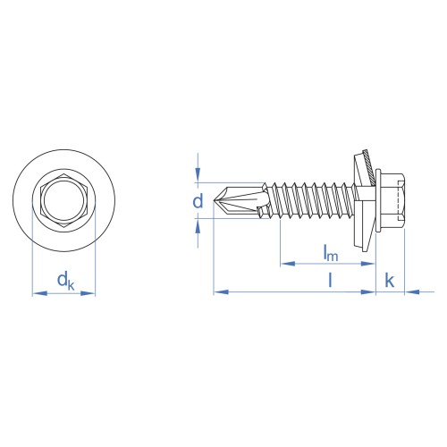 FS Z [CP] Tornillo cubierta metal madera. Zincado