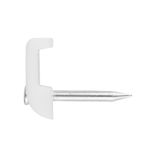 GR-NY BL [CP] Fijaciones para cables. Grapilla de nylon con clavo de acero zincado. Blanca