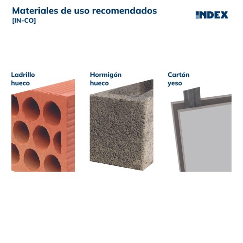 IN-CO [CV] Anclaje Indemoll para fijación en elementos huecos. Con tornillo cabeza redonda
